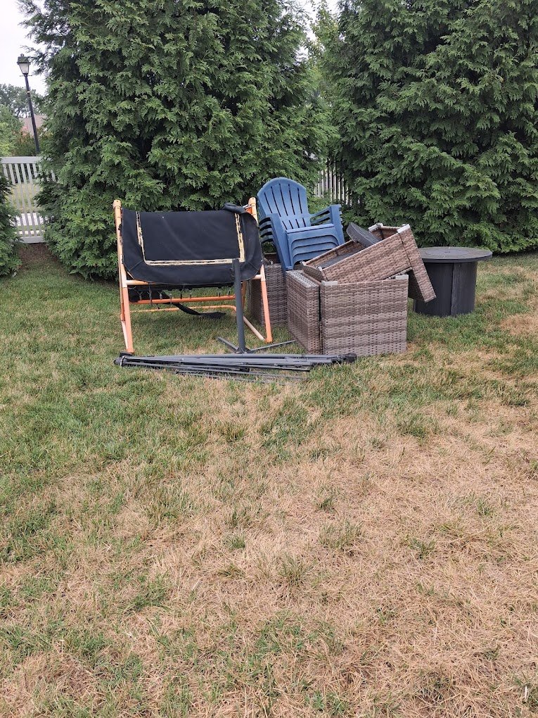 Shed and hot tub removal